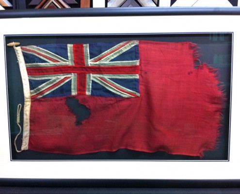 bespoke picture framing 3d objects flag
