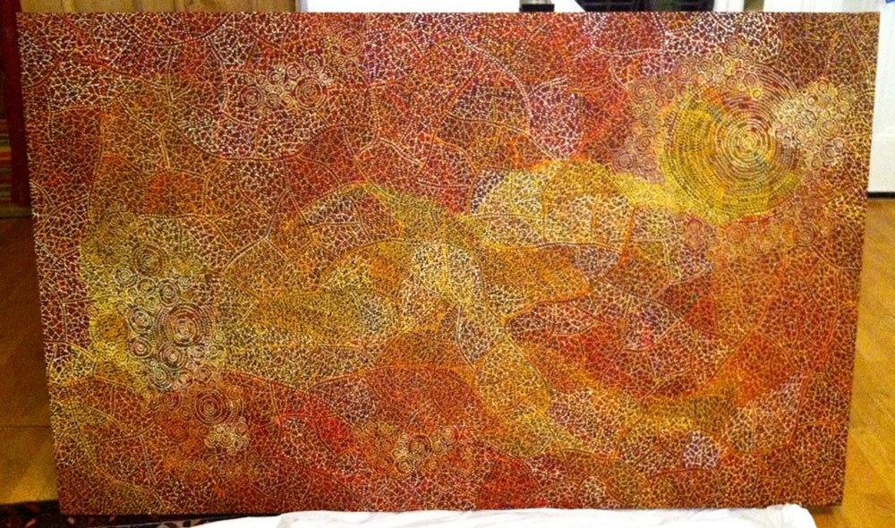 artwork commission orange patterns