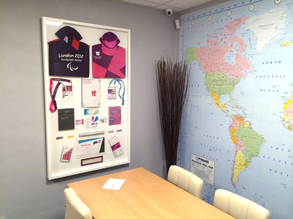 bespoke picture framing Olympics 2012 memorabilia