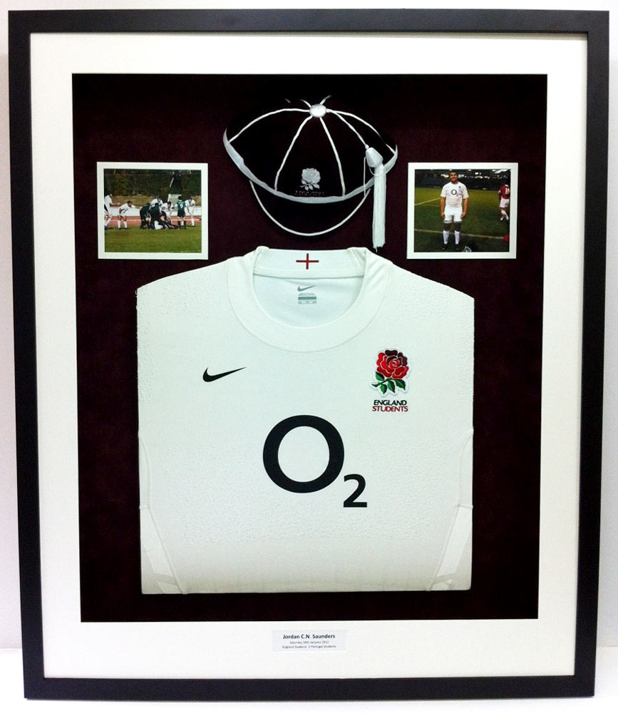 bespoke picture framing shirt sports memorabilia