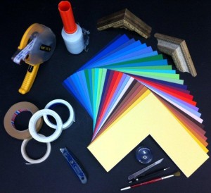 bespoke picture framing mount moulding samples and tools